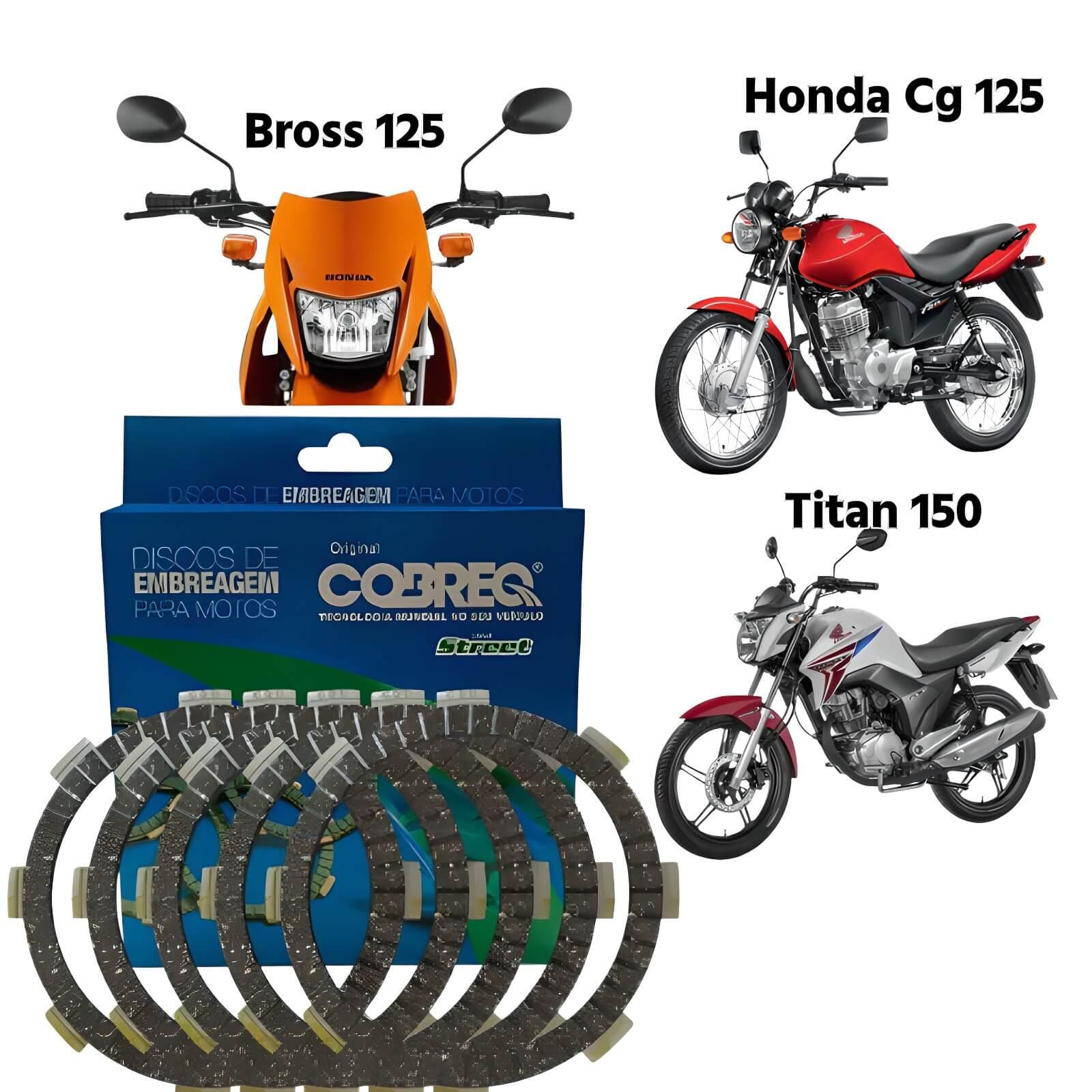 Disco de Embreagem CG Titan 125/150 e Bros 125/150 Cobreq