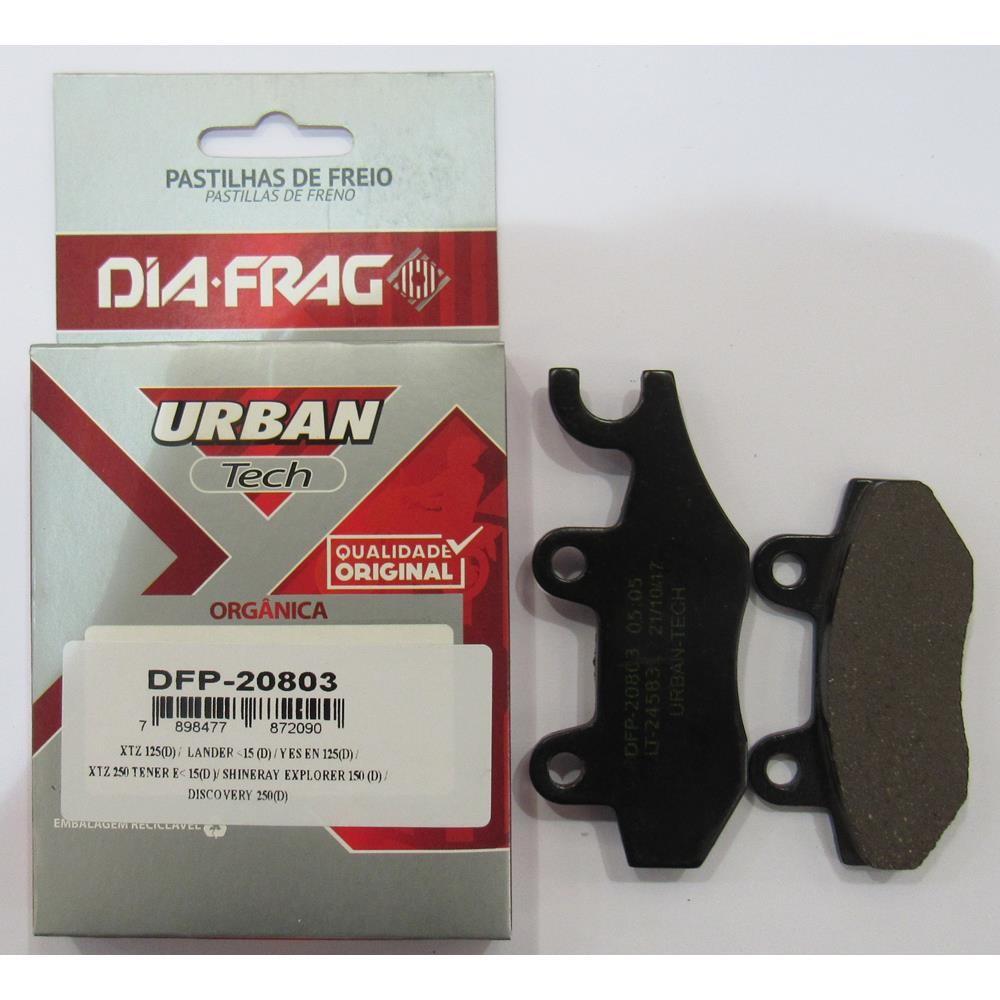 Pastilha de Freio Dianteira Yamaha XTZ 125/250, Lander 250 e TTR 230 Diafrag